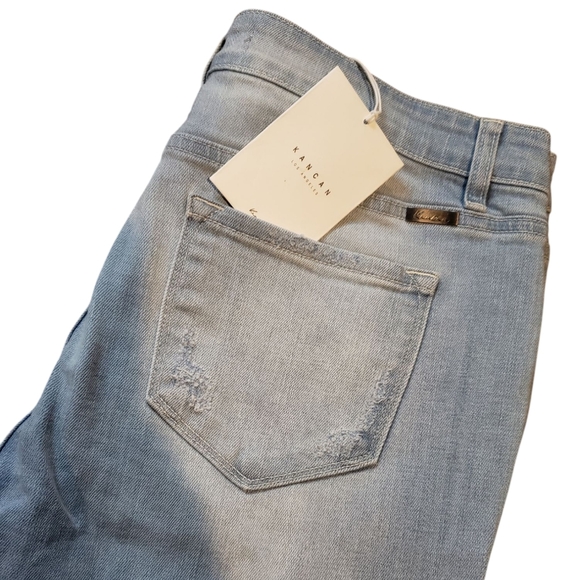 KanCan NWT Light Wash Destructed Skinny Jeans 15/31 - Picture 7 of 7